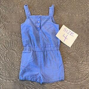 Janie & Jack Kids Blue Romper